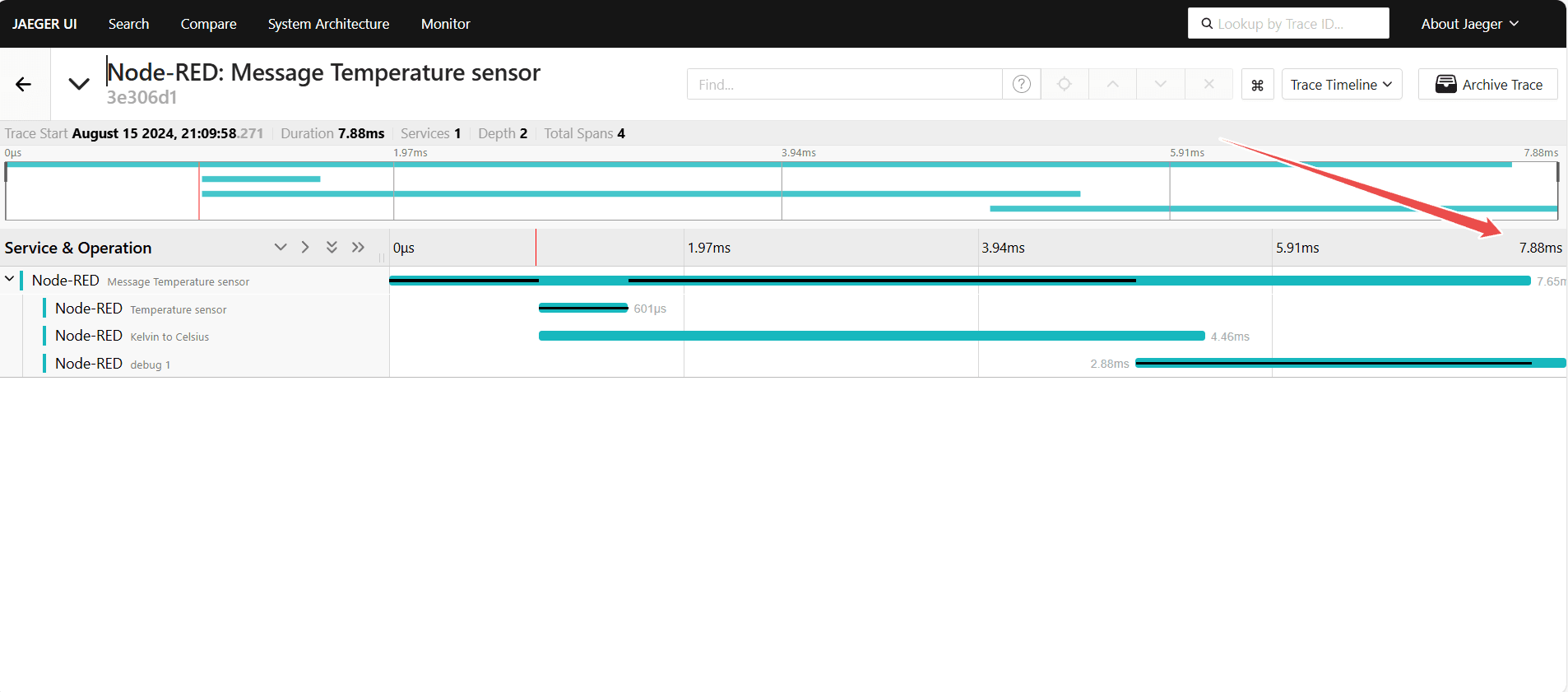 Image showing the total duration taken by the flow after fixing the issue "Image showing the total duration taken by the flow after fixing the issue"